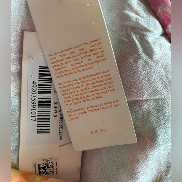 Nwt Rococo Sand Nesh Maxi Dress Floral Long Sleeve Cutout - Picture 6 of 11